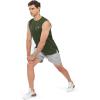 imageNORTHYARD Mens Athletic Workout Tank Top Running Gym Sleeveless Shirts Quick Dry Lightweight Training Sport Muscle TankArmygreen