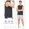 imageNORTHYARD Mens Athletic Workout Tank Top Running Gym Sleeveless Shirts Quick Dry Lightweight Training Sport Muscle TankBlack