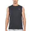 imageNORTHYARD Mens Athletic Workout Tank Top Running Gym Sleeveless Shirts Quick Dry Lightweight Training Sport Muscle TankBlack