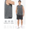 imageNORTHYARD Mens Athletic Workout Tank Top Running Gym Sleeveless Shirts Quick Dry Lightweight Training Sport Muscle TankCarbonheather