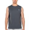 imageNORTHYARD Mens Athletic Workout Tank Top Running Gym Sleeveless Shirts Quick Dry Lightweight Training Sport Muscle TankDark Grey