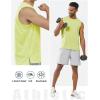 imageNORTHYARD Mens Athletic Workout Tank Top Running Gym Sleeveless Shirts Quick Dry Lightweight Training Sport Muscle TankLemonyellow