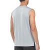 imageNORTHYARD Mens Athletic Workout Tank Top Running Gym Sleeveless Shirts Quick Dry Lightweight Training Sport Muscle TankLight Grey