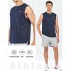 imageNORTHYARD Mens Athletic Workout Tank Top Running Gym Sleeveless Shirts Quick Dry Lightweight Training Sport Muscle TankNavy
