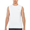 imageNORTHYARD Mens Athletic Workout Tank Top Running Gym Sleeveless Shirts Quick Dry Lightweight Training Sport Muscle TankWhite