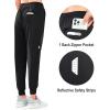 imageNORTHYARD Womens Running Athletic Pants Track Lightweight Joggers Workout Jogging Casual Sweatpants with Zipper PocketsBlack