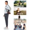 imageNORTHYARD Womens Running Athletic Pants Track Lightweight Joggers Workout Jogging Casual Sweatpants with Zipper PocketsDark Grey
