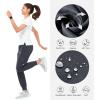 imageNORTHYARD Womens Running Athletic Pants Track Lightweight Joggers Workout Jogging Casual Sweatpants with Zipper PocketsDark Grey