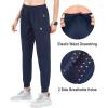 imageNORTHYARD Womens Running Athletic Pants Track Lightweight Joggers Workout Jogging Casual Sweatpants with Zipper PocketsNavy