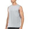 imageNORTHYARD Mens Athletic Workout Tank Top Running Gym Sleeveless Shirts Quick Dry Lightweight Training Sport Muscle TankLight Grey