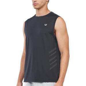 imageNORTHYARD Mens Athletic Workout Tank Top Running Gym Sleeveless Shirts Quick Dry Lightweight Training Sport Muscle TankBlack