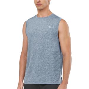 imageNORTHYARD Mens Athletic Workout Tank Top Running Gym Sleeveless Shirts Quick Dry Lightweight Training Sport Muscle TankBlueheather
