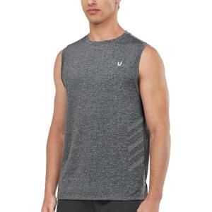 imageNORTHYARD Mens Athletic Workout Tank Top Running Gym Sleeveless Shirts Quick Dry Lightweight Training Sport Muscle TankCarbonheather
