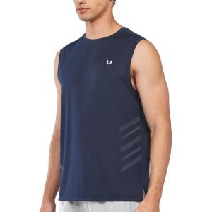 imageNORTHYARD Mens Athletic Workout Tank Top Running Gym Sleeveless Shirts Quick Dry Lightweight Training Sport Muscle TankNavy