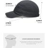 imageNORTHYARD Mens Running Hats UPF40 Quick Dry Breathable Mesh Golf Hats Lightweight Baseball Hats Cooling Tennis CapBlack