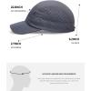 imageNORTHYARD Mens Running Hats UPF40 Quick Dry Breathable Mesh Golf Hats Lightweight Baseball Hats Cooling Tennis CapCoolgrey