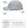 imageNORTHYARD Mens Running Hats UPF40 Quick Dry Breathable Mesh Golf Hats Lightweight Baseball Hats Cooling Tennis CapLightgrey