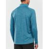 imageNORTHYARD Mens Running Shirt Long Sleeve Quarter Zip Pullover Moisture Wicking Quick Dry Athletic Workout ShirtsCoralheather