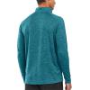 imageNORTHYARD Mens Running Shirt Long Sleeve Quarter Zip Pullover Moisture Wicking Quick Dry Athletic Workout ShirtsDarkgreenheather