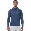 imageNORTHYARD Mens Running Shirt Long Sleeve Quarter Zip Pullover Moisture Wicking Quick Dry Athletic Workout ShirtsFederalblue