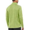 imageNORTHYARD Mens Running Shirt Long Sleeve Quarter Zip Pullover Moisture Wicking Quick Dry Athletic Workout ShirtsLightgreenheather