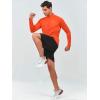imageNORTHYARD Mens Running Shirt Long Sleeve Quarter Zip Pullover Moisture Wicking Quick Dry Athletic Workout ShirtsOrange