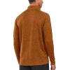imageNORTHYARD Mens Running Shirt Long Sleeve Quarter Zip Pullover Moisture Wicking Quick Dry Athletic Workout ShirtsOrangeheather