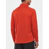 imageNORTHYARD Mens Running Shirt Long Sleeve Quarter Zip Pullover Moisture Wicking Quick Dry Athletic Workout ShirtsRed