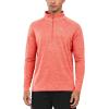imageNORTHYARD Mens Running Shirt Long Sleeve Quarter Zip Pullover Moisture Wicking Quick Dry Athletic Workout ShirtsRedheather