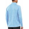 imageNORTHYARD Mens Running Shirt Long Sleeve Quarter Zip Pullover Moisture Wicking Quick Dry Athletic Workout ShirtsSkyheather