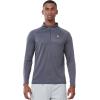 imageNORTHYARD Mens Running Shirt Long Sleeve Quarter Zip Pullover Moisture Wicking Quick Dry Athletic Workout ShirtsSmokegrey