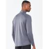 imageNORTHYARD Mens Running Shirt Long Sleeve Quarter Zip Pullover Moisture Wicking Quick Dry Athletic Workout ShirtsSmokegrey