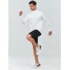 imageNORTHYARD Mens Running Shirt Long Sleeve Quarter Zip Pullover Moisture Wicking Quick Dry Athletic Workout ShirtsWhite