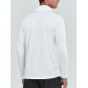 imageNORTHYARD Mens Running Shirt Long Sleeve Quarter Zip Pullover Moisture Wicking Quick Dry Athletic Workout ShirtsWhite