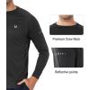 imageNORTHYARD Mens Sun Protection UPF 50 Shirts Long Sleeve Running Workout Athletic Gym Shirt UV Swim Fish Rash Guard HikingBlack