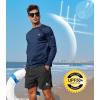 imageNORTHYARD Mens Sun Protection UPF 50 Shirts Long Sleeve Running Workout Athletic Gym Shirt UV Swim Fish Rash Guard HikingNavy