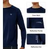 imageNORTHYARD Mens Sun Protection UPF 50 Shirts Long Sleeve Running Workout Athletic Gym Shirt UV Swim Fish Rash Guard HikingNavy