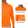 imageNORTHYARD Mens Sun Protection UPF 50 Shirts Long Sleeve Running Workout Athletic Gym Shirt UV Swim Fish Rash Guard HikingOrange