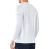 imageNORTHYARD Mens Sun Protection UPF 50 Shirts Long Sleeve Running Workout Athletic Gym Shirt UV Swim Fish Rash Guard HikingWhite