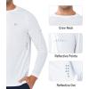 imageNORTHYARD Mens Sun Protection UPF 50 Shirts Long Sleeve Running Workout Athletic Gym Shirt UV Swim Fish Rash Guard HikingWhite