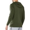 imageNORTHYARD Mens UPF 50 Hoodie Shirts Rash Guard Long Sleeve Sun Protection SPF Fishing Shirt UV for Athletic Running SwimArmygreen