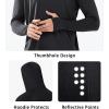 imageNORTHYARD Mens UPF 50 Hoodie Shirts Rash Guard Long Sleeve Sun Protection SPF Fishing Shirt UV for Athletic Running SwimBlack