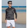 imageNORTHYARD Mens UPF 50 Hoodie Shirts Rash Guard Long Sleeve Sun Protection SPF Fishing Shirt UV for Athletic Running SwimBlack