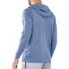imageNORTHYARD Mens UPF 50 Hoodie Shirts Rash Guard Long Sleeve Sun Protection SPF Fishing Shirt UV for Athletic Running SwimBlueheather