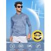 imageNORTHYARD Mens UPF 50 Hoodie Shirts Rash Guard Long Sleeve Sun Protection SPF Fishing Shirt UV for Athletic Running SwimBlueheather
