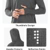imageNORTHYARD Mens UPF 50 Hoodie Shirts Rash Guard Long Sleeve Sun Protection SPF Fishing Shirt UV for Athletic Running SwimCarbonheather