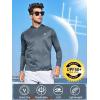 imageNORTHYARD Mens UPF 50 Hoodie Shirts Rash Guard Long Sleeve Sun Protection SPF Fishing Shirt UV for Athletic Running SwimDarkgrey
