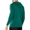 imageNORTHYARD Mens UPF 50 Hoodie Shirts Rash Guard Long Sleeve Sun Protection SPF Fishing Shirt UV for Athletic Running SwimEvergreen