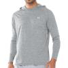 imageNORTHYARD Mens UPF 50 Hoodie Shirts Rash Guard Long Sleeve Sun Protection SPF Fishing Shirt UV for Athletic Running SwimGreyheather