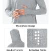 imageNORTHYARD Mens UPF 50 Hoodie Shirts Rash Guard Long Sleeve Sun Protection SPF Fishing Shirt UV for Athletic Running SwimGreyheather